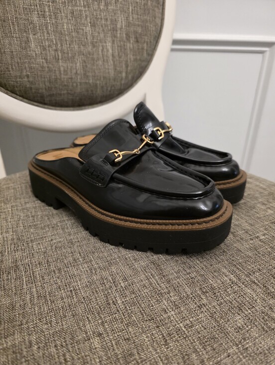 Sam Edelman Shoes - Sam Edelman Black Patent Leather Loafer Size 7.5
